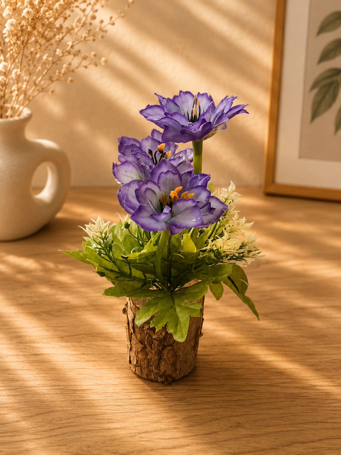 Wooden Log Flower